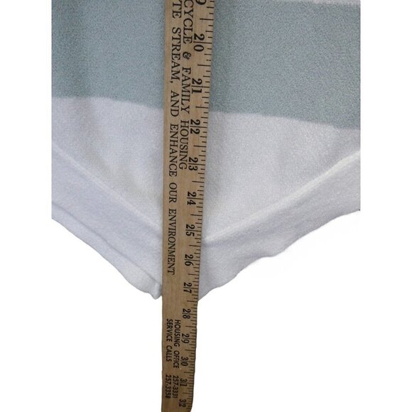 Barefoot Dreams Striped Poncho Cape CozyChic Ultra Lite ONE SIZE Pastel neutrals - Picture 7 of 7